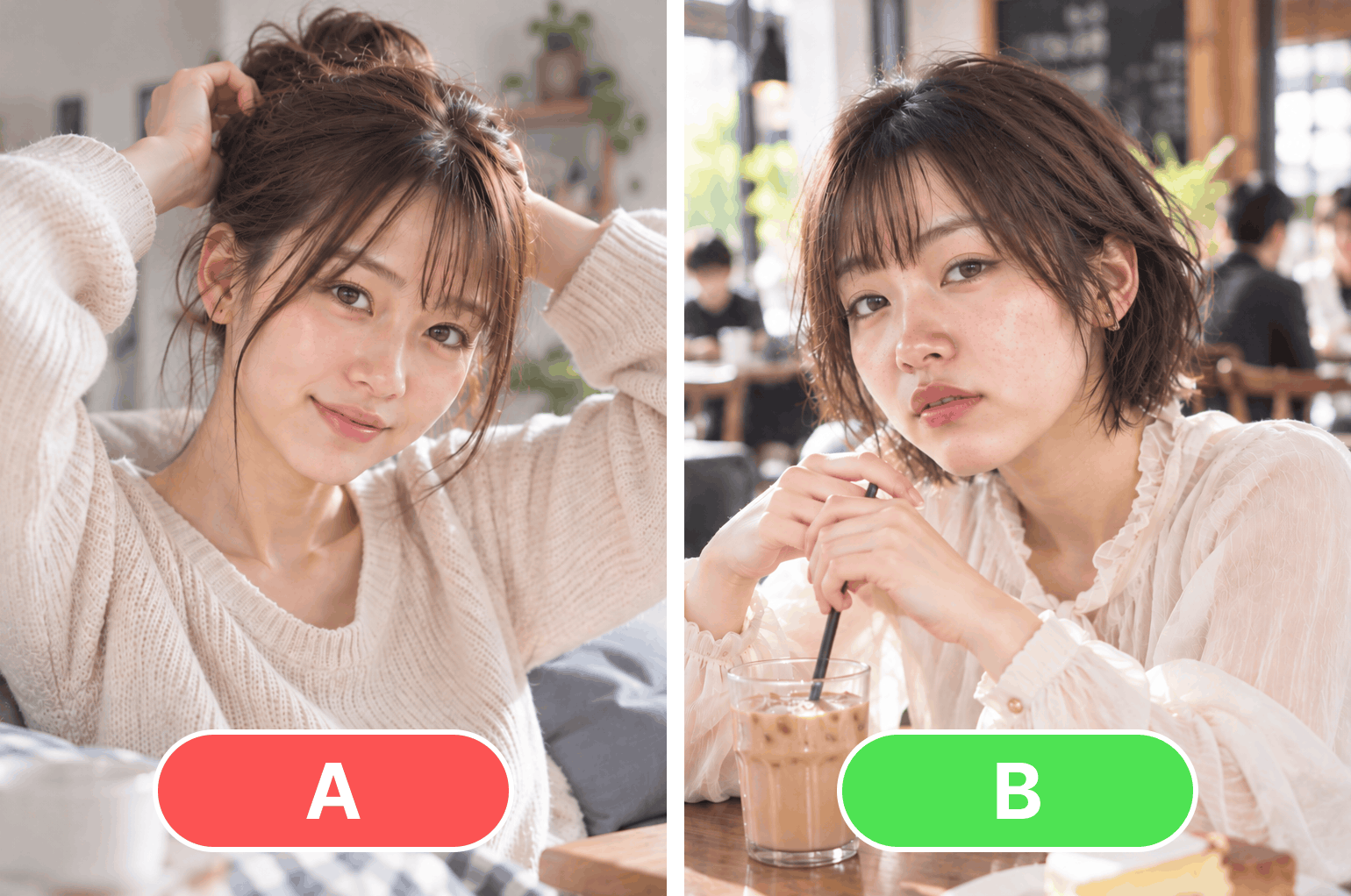どちらの人にひかれる？