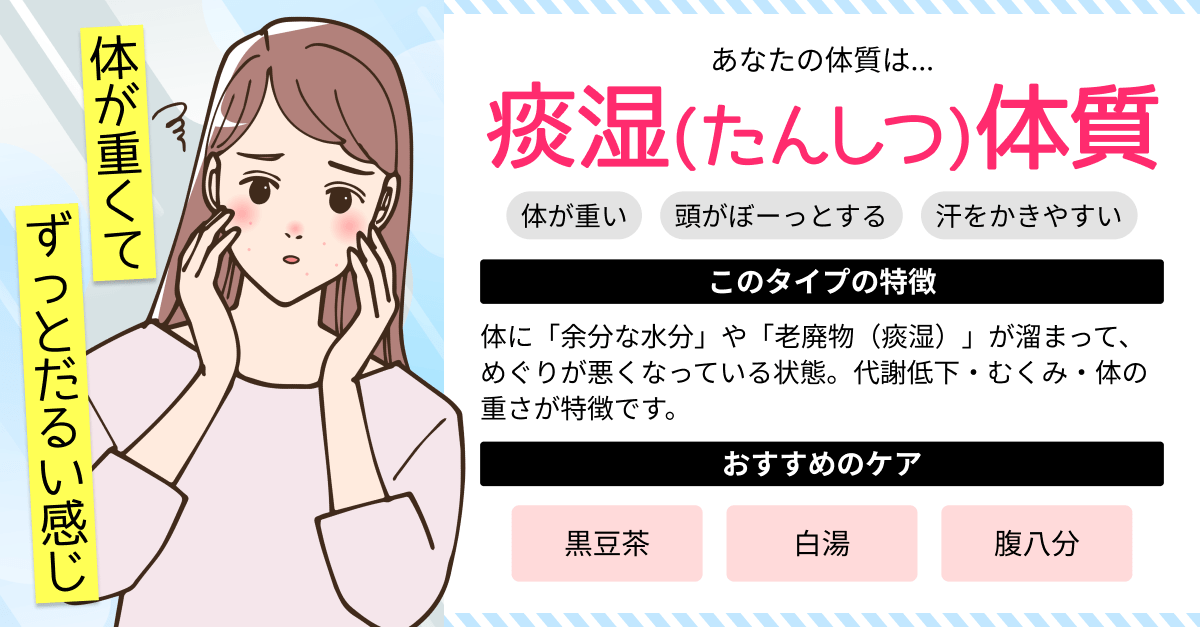 体質診断｜漢方でわかる8つの体質タイプをセルフチェックの診断結果画像